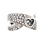 Witgouden ring met diamant 18 karaat