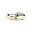Gold ring with princess-cut diamond 14 karat