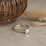 Goldring mit Diamant im Prinzessschliff 18 Karat* neu