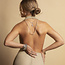 White gold drop earrings with diamonds 14 karat