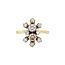 Gold ring with diamonds 18 karat