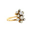 Gold ring with diamonds 18 karat
