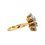 Gold ring with diamonds 18 karat