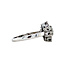 White gold entourage ring with diamond 14 karat