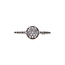 Witgouden pave ring met zirkonia 14 karaat