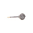 White gold pave ring with zirconia 14 karat