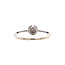 Witgouden pave ring met zirkonia 14 karaat