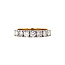 Gold memoire ring with 14 carat diamond* new