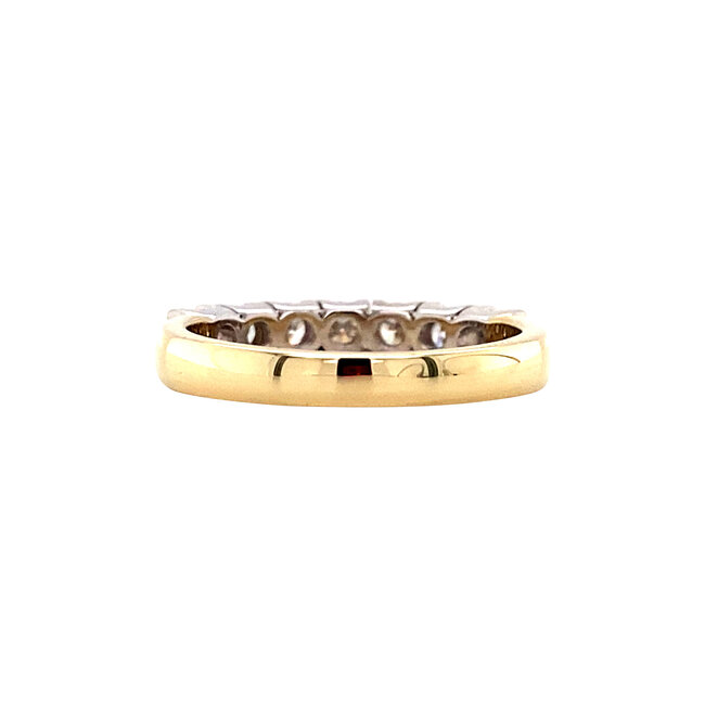 Gouden memoire ring met diamant 14 karaat* nieuw