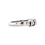 White-gold row ring with diamond 18 karat