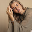 Gouden hart hanger met diamant 18 karaat