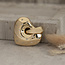Gouden hart hanger met diamant 18 karaat