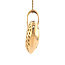 Gouden hart hanger met diamant 18 karaat