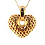 Gouden hart hanger met diamant 18 karaat