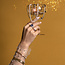 Weißgoldener Entourage-Ring mit Tansanit und Diamant 18 kt