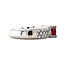 White gold ring with pink tourmaline and diamond 14 kt
