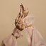 Gold constellation bangle 14 karat