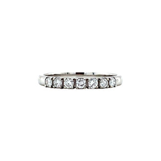 White gold memory ring with diamond 14 karat* new
