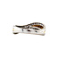 Bicolour gold ring with 14 kt diamond
