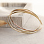 Tricolour gouden trinity armband 14 karaat