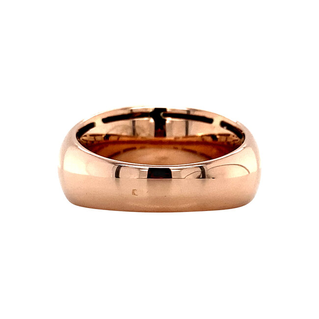 Rosegouden ring met diamant 14 karaat