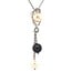White gold pendant with pearls and diamond 18 karat