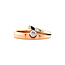 Rose gold ring with diamond 18 karat