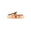 Rose gold ring with diamond 18 karat