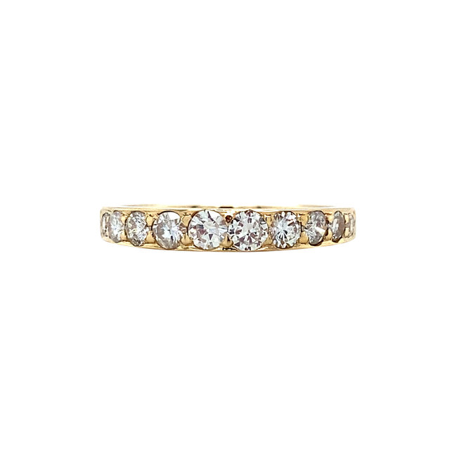 Goldener Ring mit Diamant 14 Karat