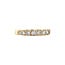 Gold row ring with diamond 14 karat