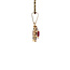 Gouden entourage hanger met diamant en robijn 14 karaat* Nieuw