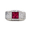 White gold ring with tourmaline and diamond from Tirisi 18 carat