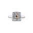 White gold ring with 18 carat diamond