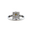 White gold ring with diamond 18 karat