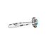 Weißgoldener Entourage-Ring mit Diamant und Topas 14 Karat* Neu