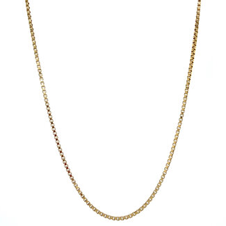 Gouden lengtecollier venetiaan 61 cm 14 karaat