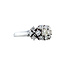 White gold ring with diamond 14 karat
