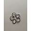 White gold flower pendant with diamond 18 karat