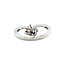White gold ring with diamond 14 karat
