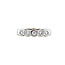 Witgouden rijring met diamant 18 karaat