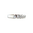 White gold row ring with diamond 18 karat