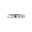 White gold row ring with diamond 18 karat