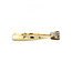 Gold solitaire ring with zirconia 14 karat