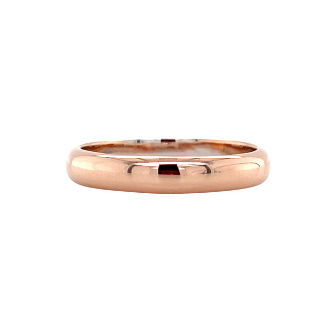 Roségoldener Ring mit Diamant 14 Karat