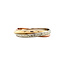 Tricolour gold trinity ring 14 karat