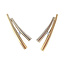Gouden oorstekers met diamant 14 karaat