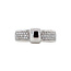 White gold ring with diamond 14 karat