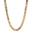 Gold men's necklace hawk's-eye 63.5 cm 14 karat