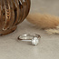 White gold solitaire ring with diamond 0.86ct. 14 karat* new