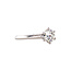 White gold solitaire ring with diamond 0.86ct. 14 carat* new